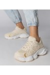 Smėlio Spalvos Sneakers Stiliaus Sportinio stiliaus Ant Masyvaus Pado Klarris