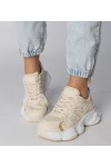 Smėlio Spalvos Sneakers Stiliaus Sportinio stiliaus Ant Masyvaus Pado Klarris
