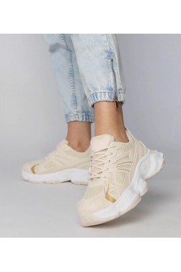 Smėlio Spalvos Sneakers Stiliaus Sportinio stiliaus Ant Masyvaus Pado Klarris