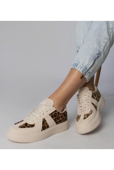 Smėlio Spalvos-panterkowe Sneakers Stiliaus Moteriški Toris