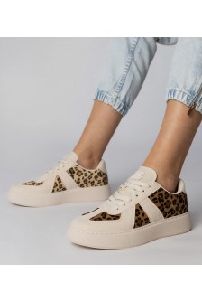 Smėlio Spalvos-panterkowe Sneakers Stiliaus Moteriški Toris