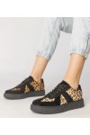Juodi-panterkowe Sneakers Stiliaus Moteriški Toris