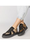 Juodi-panterkowe Sneakers Stiliaus Moteriški Toris