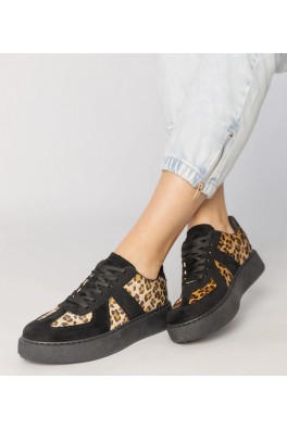 Juodi-panterkowe Sneakers Stiliaus Moteriški Toris