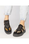 Juodi-panterkowe Sneakers Stiliaus Moteriški Toris