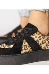 Juodi-panterkowe Sneakers Stiliaus Moteriški Toris