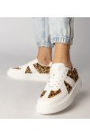 Balti-panterkowe Sneakers Stiliaus Moteriški Toris Balti-panterkowe Sneakers Stiliaus Moteriški Toris