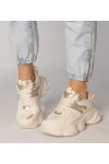 Smėlio Spalvos Sneakers Stiliaus Moteriški Sportinio stiliaus Su Auksinės Spalvos Intarpais Sandra Smėlio Spalvos Sneakers Stiliaus Moteriški Sportinio stiliaus Su Auksinės Spalvos Intarpais Sandra