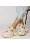 Smėlio Spalvos Sneakers Stiliaus Moteriški Sportinio stiliaus Su Auksinės Spalvos Intarpais Sandra Smėlio Spalvos Sneakers Stiliaus Moteriški Sportinio stiliaus Su Auksinės Spalvos Intarpais Sandra