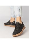 Juodi Sneakers Stiliaus Moteriški papuošti Blizgučiais Likana