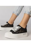 Juodi Sportinio stiliaus Sneakers Stiliaus Moteriški Ažūriniai Runna Juodi Sportinio stiliaus Sneakers Stiliaus Moteriški Ažūriniai Runna