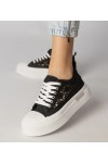 Juodi Sportinio stiliaus Sneakers Stiliaus Moteriški Ažūriniai Runna Juodi Sportinio stiliaus Sneakers Stiliaus Moteriški Ažūriniai Runna