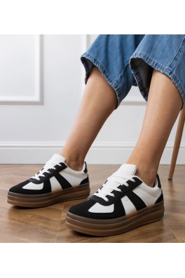Juodi Sneakers Stiliaus Moteriški Ant Platformos Serila