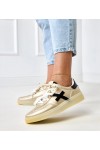 Auksinės Spalvos Sneakers Stiliaus Ant Platformos Su Juoda Intarpais Eriksen Auksinės Spalvos Sneakers Stiliaus Ant Platformos Su Juoda Intarpais Eriksen