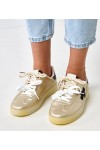 Auksinės Spalvos Sneakers Stiliaus Ant Platformos Su Juoda Intarpais Eriksen Auksinės Spalvos Sneakers Stiliaus Ant Platformos Su Juoda Intarpais Eriksen