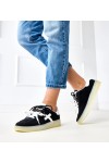 Juodi Sneakers Stiliaus Ant Platformos Su białą Intarpais Eriksen Juodi Sneakers Stiliaus Ant Platformos Su białą Intarpais Eriksen