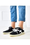 Juodi Sneakers Stiliaus Ant Platformos Su białą Intarpais Eriksen