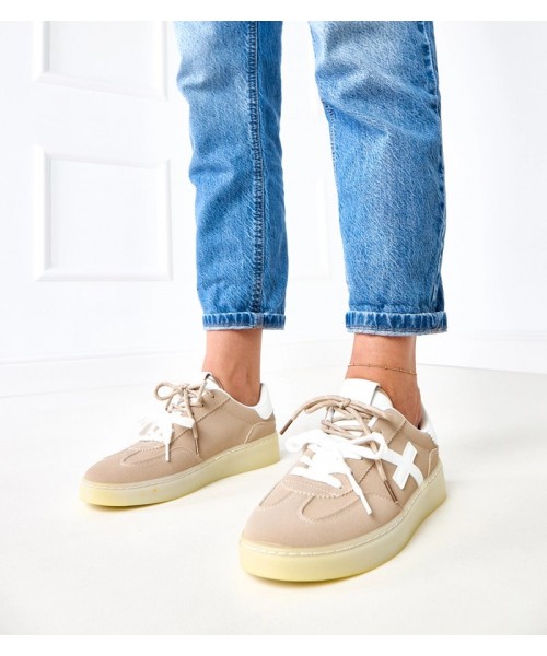 Rudos Spalvos Sneakers Stiliaus Ant Platformos Su białą Intarpais Eriksen Rudos Spalvos Sneakers Stiliaus Ant Platformos Su białą Intarpais Eriksen