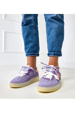 Violetinės Spalvos Sneakers Stiliaus Ant Platformos Su pomarańczową Intarpais Eriksen