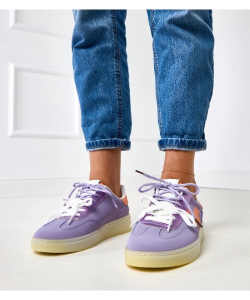 Violetinės Spalvos Sneakers Stiliaus Ant Platformos Su pomarańczową Intarpais Eriksen Violetinės Spalvos Sneakers Stiliaus Ant Platformos Su pomarańczową Intarpais Eriksen