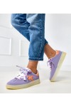Violetinės Spalvos Sneakers Stiliaus Ant Platformos Su pomarańczową Intarpais Eriksen Violetinės Spalvos Sneakers Stiliaus Ant Platformos Su pomarańczową Intarpais Eriksen