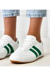 „Balti Sneakers“ sportinio stiliaus bateliai su žaliais intarpais „Mydland“