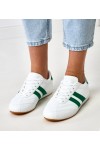 „Balti Sneakers“ sportinio stiliaus bateliai su žaliais intarpais „Mydland“