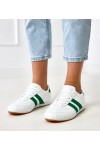 „Balti Sneakers“ sportinio stiliaus bateliai su žaliais intarpais „Mydland“