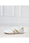 Balti Sneakers Stiliaus typu sporbačiai Su Auksinės Spalvos Intarpais Mydland