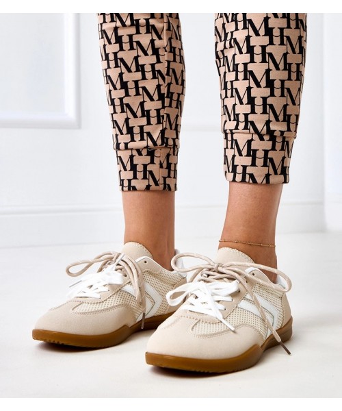 Smėlio Spalvos Sneakers Stiliaus Sportinio stiliaus Moteriški Intarpais Malkan Smėlio Spalvos Sneakers Stiliaus Sportinio stiliaus Moteriški Intarpais Malkan