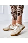 Smėlio Spalvos Sneakers Stiliaus Sportinio stiliaus Moteriški Intarpais Malkan Smėlio Spalvos Sneakers Stiliaus Sportinio stiliaus Moteriški Intarpais Malkan