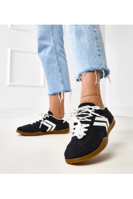 Juodi Sneakers Stiliaus Sportinio stiliaus Moteriški Suvarstyti Malkan