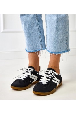 Juodi Sneakers Stiliaus Sportinio stiliaus Moteriški Suvarstyti Malkan