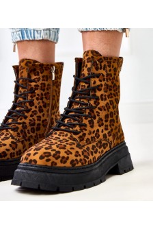 Rudi batai su leopardo motyvu "Espe