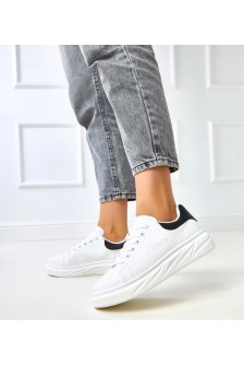Juodi-Balti Sneakers Stiliaus Ant Platformos Rosier