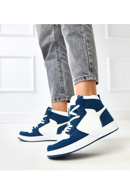 Aukštesni Sneakers Stiliaus Iki Kulkšnies Su ciemnym jeansowym Motyvais Kasna