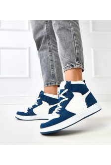 Aukštesni Sneakers Stiliaus Iki Kulkšnies Su ciemnym jeansowym Motyvais Kasna