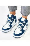 Aukštesni Sneakers Stiliaus Iki Kulkšnies Su ciemnym jeansowym Motyvais Kasna