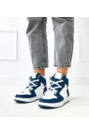 Aukštesni Sneakers Stiliaus Iki Kulkšnies Su ciemnym jeansowym Motyvais Kasna