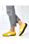 Geltonos spalvos Sneakers Stiliaus Su białym Akcentu Manaar