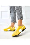 Geltonos spalvos Sneakers Stiliaus Su białym Akcentu Manaar