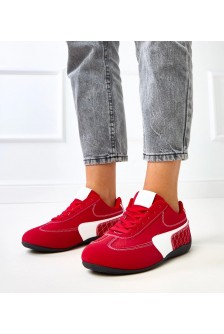 Raudoni Sneakers Stiliaus Su białym Akcentu Manaar