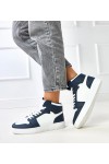 Aukštesni Sneakers Stiliaus Balti-Mėlyni Ant Platformos Olsen Aukštesni Sneakers Stiliaus Balti-Mėlyni Ant Platformos Olsen