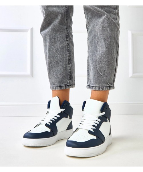 Aukštesni Sneakers Stiliaus Balti-Mėlyni Ant Platformos Olsen Aukštesni Sneakers Stiliaus Balti-Mėlyni Ant Platformos Olsen