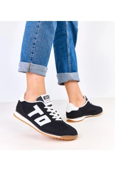 Juodi Sneakers Stiliaus Sportinio stiliaus Su białymi elementami Ainslie