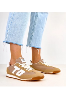 Žalios Spalvos Sneakers Stiliaus Sportinio stiliaus Su białymi elementami Ainslie
