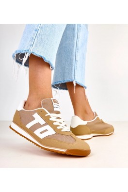 Žalios Spalvos Sneakers Stiliaus Sportinio stiliaus Su białymi elementami Ainslie