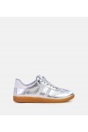 Sidabriniai Sneakers Stiliaus Moteriški Su satynowymi Raišteliais Madres