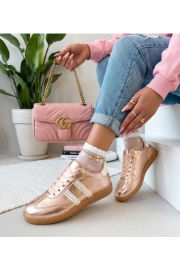 Szampańskie Sneakers Stiliaus Moteriški Su satynowymi Raišteliais Madres