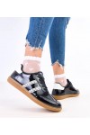 Juodi Sneakers Stiliaus Moteriški Su satynowymi Raišteliais Madres